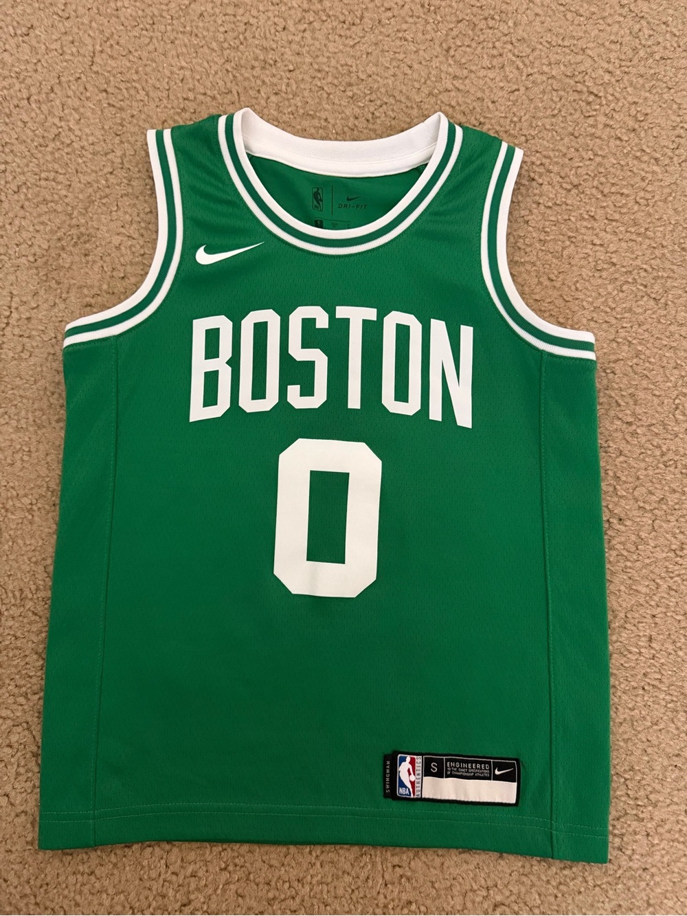 NBA Boston Celtics Tatum green Swingman jersey